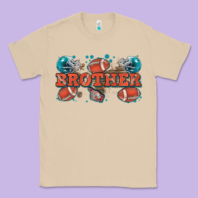 Brother American Football Classic Tee Designed By Zillion Design Studio