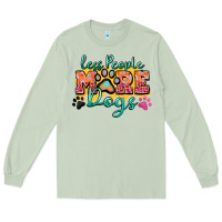 Less People More Dogs Paw Zillion Long Sleeve Tee | Teevron