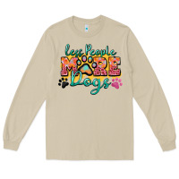 Mushroom less people more dogs paw zillion Long Sleeve Tee - Zillion Design Studio