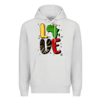 Dove Grey africa love Premium Hoodie - MaliasSmallBusiness