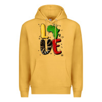 Mustard africa love Premium Hoodie - MaliasSmallBusiness