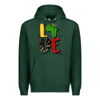 Sports Green africa love Premium Hoodie - MaliasSmallBusiness