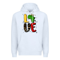 White africa love Premium Hoodie - MaliasSmallBusiness