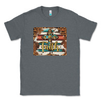 Charcoal Heather faith cross mousepad Classic Tee - BarkalooDesign