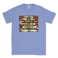 Colony Blue faith cross mousepad Classic Tee - BarkalooDesign