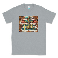 Heather Grey faith cross mousepad Classic Tee - BarkalooDesign