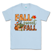 Dusty Blue fall sweet fall Classic Tee - BundleAndBundleShop