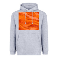 Heather Grey orange glitter Heavyweight Hoodie - JahusDesignShop