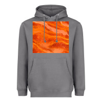 Orange Glitter Heavyweight Hoodie | Teevron