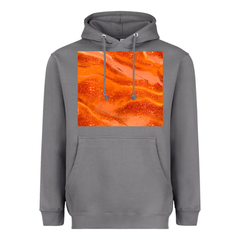 Orange Glitter Heavyweight Hoodie by JahusDesignShop | Teevron