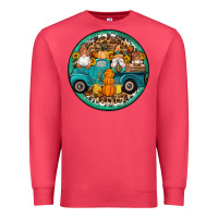Cardinal fall gnomes round earrings 3 Premium Sweatshirt - Artiststas