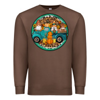 Chestnut fall gnomes round earrings 3 Premium Sweatshirt - Artiststas