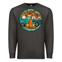 Smoke fall gnomes round earrings 3 Premium Sweatshirt - Artiststas