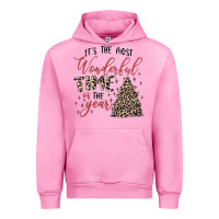 Fuchsia Pink it's the most wonderful time of the year Urban Hoodie - MaliasSmallBusiness