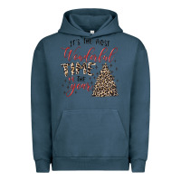 Pigment Midnight Navy it's the most wonderful time of the year Urban Hoodie - MaliasSmallBusiness