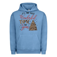 Pigment Pebble Blue it's the most wonderful time of the year Urban Hoodie - MaliasSmallBusiness