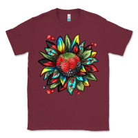 Burgundy berry sunflower Classic Tee - texasbilliewilder