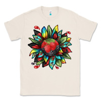 Natural berry sunflower Classic Tee - texasbilliewilder