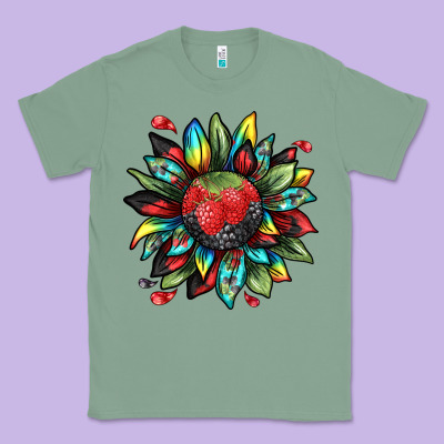 Berry Sunflower Classic Tee Designed By Texasbilliewilder