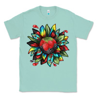 Seafoam berry sunflower Classic Tee - texasbilliewilder
