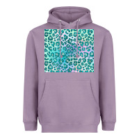 Lavender turquoise leopard glitter Heavyweight Hoodie - JahusDesignShop