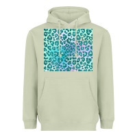 Matcha turquoise leopard glitter Heavyweight Hoodie - JahusDesignShop