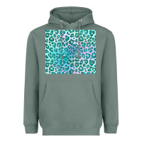 Sage turquoise leopard glitter Heavyweight Hoodie - JahusDesignShop