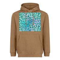 Toasted Coconut turquoise leopard glitter Heavyweight Hoodie - JahusDesignShop