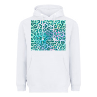 White turquoise leopard glitter Heavyweight Hoodie - JahusDesignShop