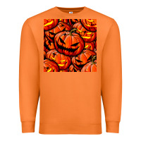 Carrot halloween pumpkin seamless pattern Premium Sweatshirt - BundleAndBundleShop