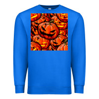True Royal halloween pumpkin seamless pattern Premium Sweatshirt - BundleAndBundleShop