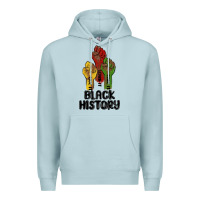 Blue Mist black history malia Premium Hoodie - MaliasSmallBusiness