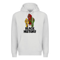 Dove Grey black history malia Premium Hoodie - MaliasSmallBusiness