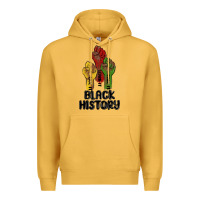 Mustard black history malia Premium Hoodie - MaliasSmallBusiness