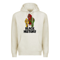 Oatmeal Heather black history malia Premium Hoodie - MaliasSmallBusiness