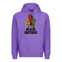 Purple black history malia Premium Hoodie - MaliasSmallBusiness
