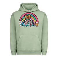 Pigment Oil Green nurse rainbow Urban Hoodie - NancyCooperArtShop