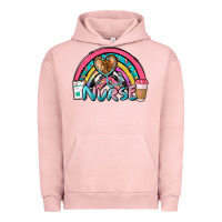 Pigment Salmon nurse rainbow Urban Hoodie - NancyCooperArtShop