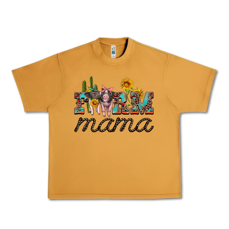 Farm Mama With Baby Pigs Urban Heavy Tee by Artiststas | Teevron