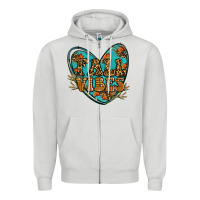 Dove Grey fall vibes heart Zipper Hoodie - RanaPortraitStore