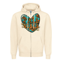 Sandshell fall vibes heart Zipper Hoodie - RanaPortraitStore