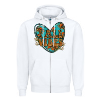 White fall vibes heart Zipper Hoodie - RanaPortraitStore