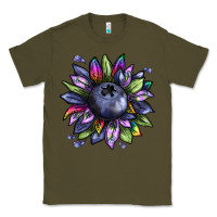 Army Green blueberry sunflower Classic Tee - texasbilliewilder