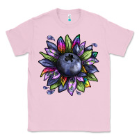 Bubblegum Pink blueberry sunflower Classic Tee - texasbilliewilder