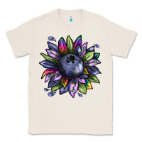 Natural blueberry sunflower Classic Tee - texasbilliewilder