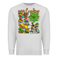 Dove Grey one lucky mama Premium Sweatshirt - AdoDesignShop