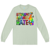 Matcha straight against hate pride lgbtq Long Sleeve Tee - texasbilliewilder