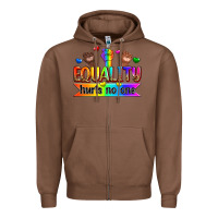 Chestnut equality hurts no one Zipper Hoodie - Zillion Design Studio