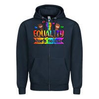 Navy equality hurts no one Zipper Hoodie - Zillion Design Studio
