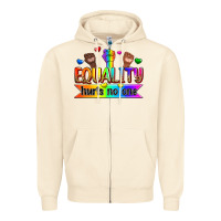 Sandshell equality hurts no one Zipper Hoodie - Zillion Design Studio